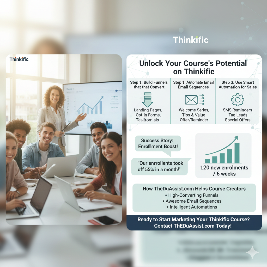 Skyrocket Your Thinkific Course Enrollments: Go High Level Secrets