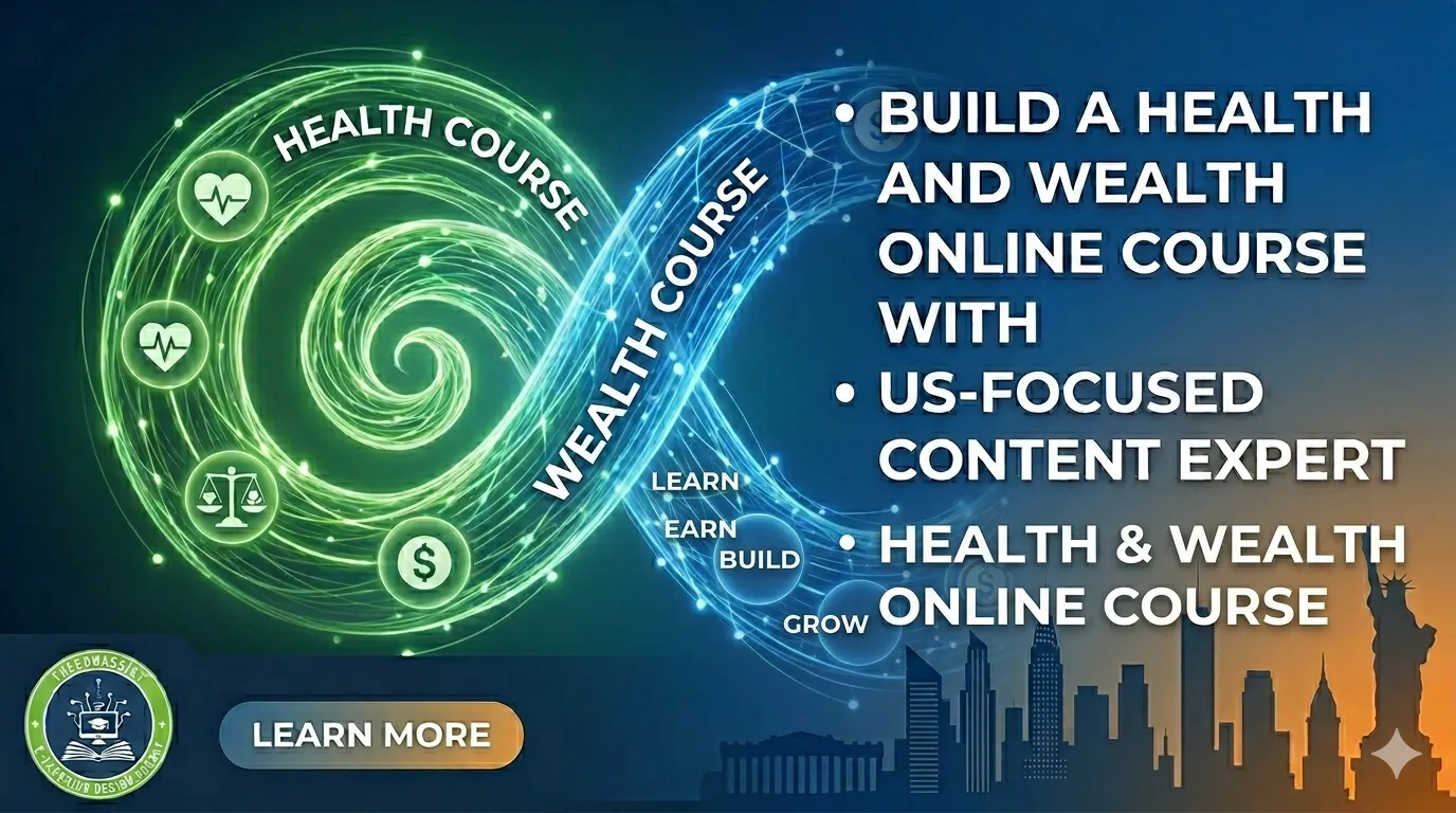 Build a Health and Wealth Online Course with US-focused Content Expert