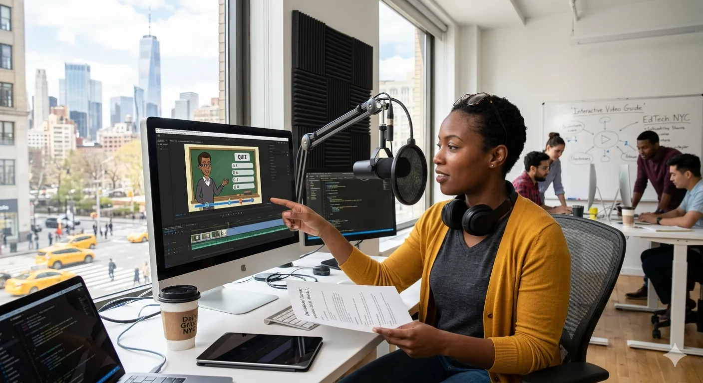 Creating Interactive eLearning Videos with Pre-Recorded Voiceovers: A Guide for EdTech Startups in New York