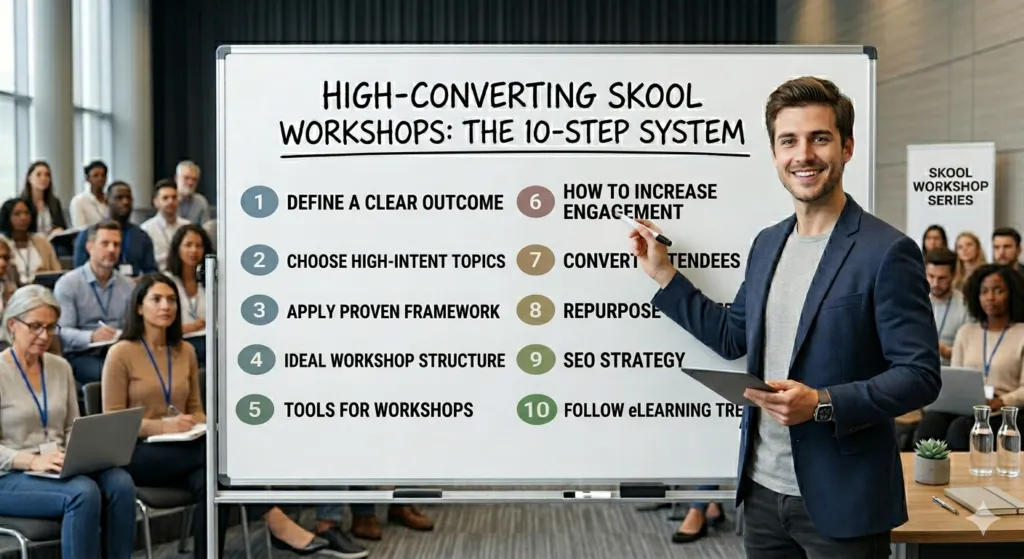 Digital Marketing Workshops on Skool step-by-step guide