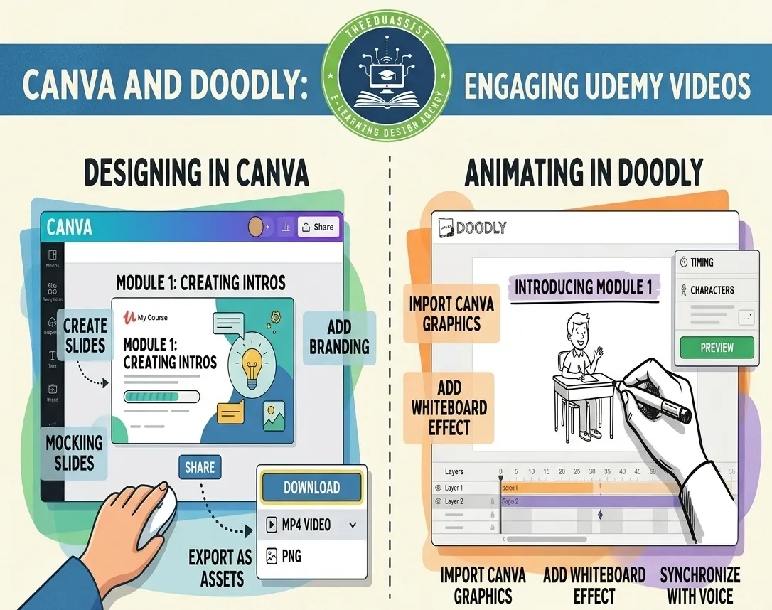 Ultimate Guide to Udemy Video Editing with Canva & Doodly