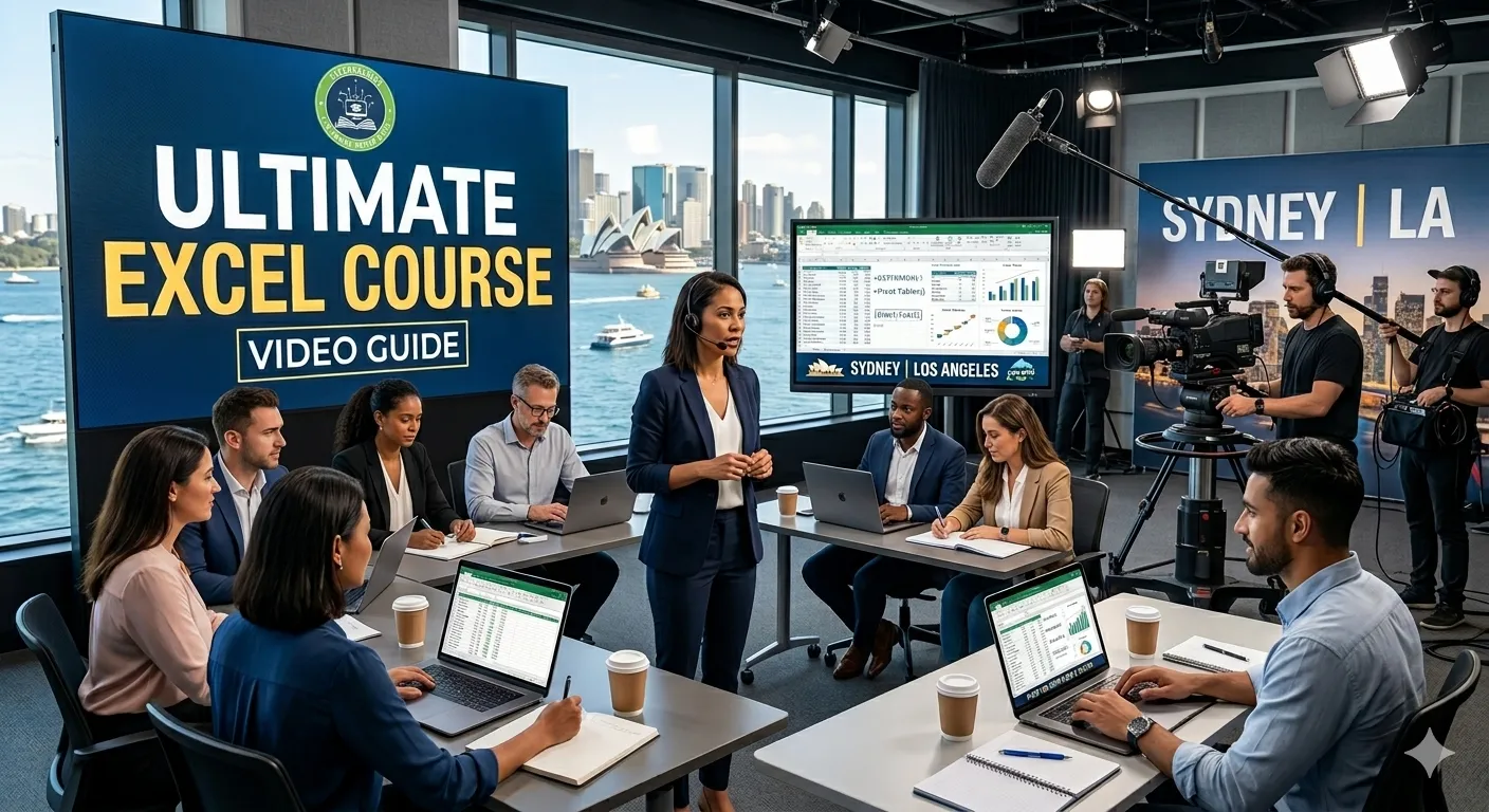Ultimate Excel Course Video Guide in Sydney, LA with TheEduAssist