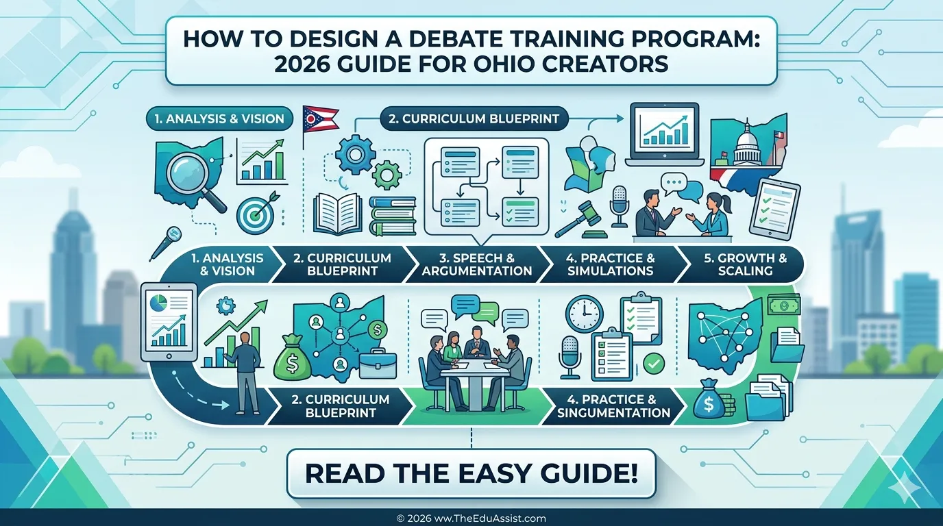 Process involved in designing a debate training program in Ohio
