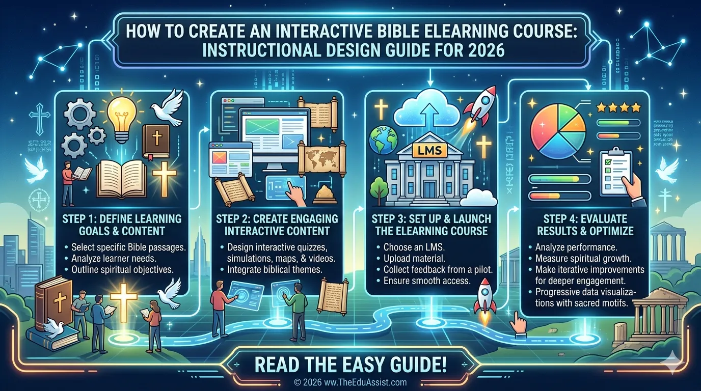 Steps involved in designing eLearning Bible design