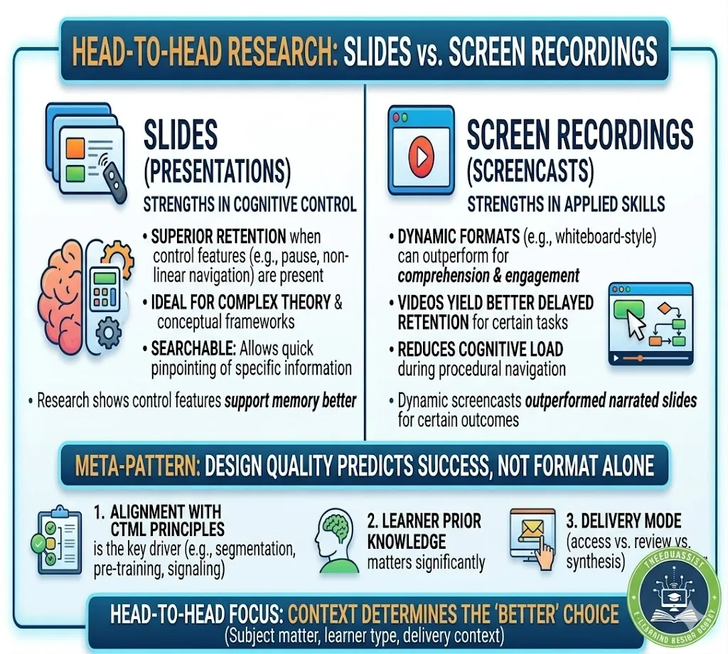 Slides or Screen Recordings