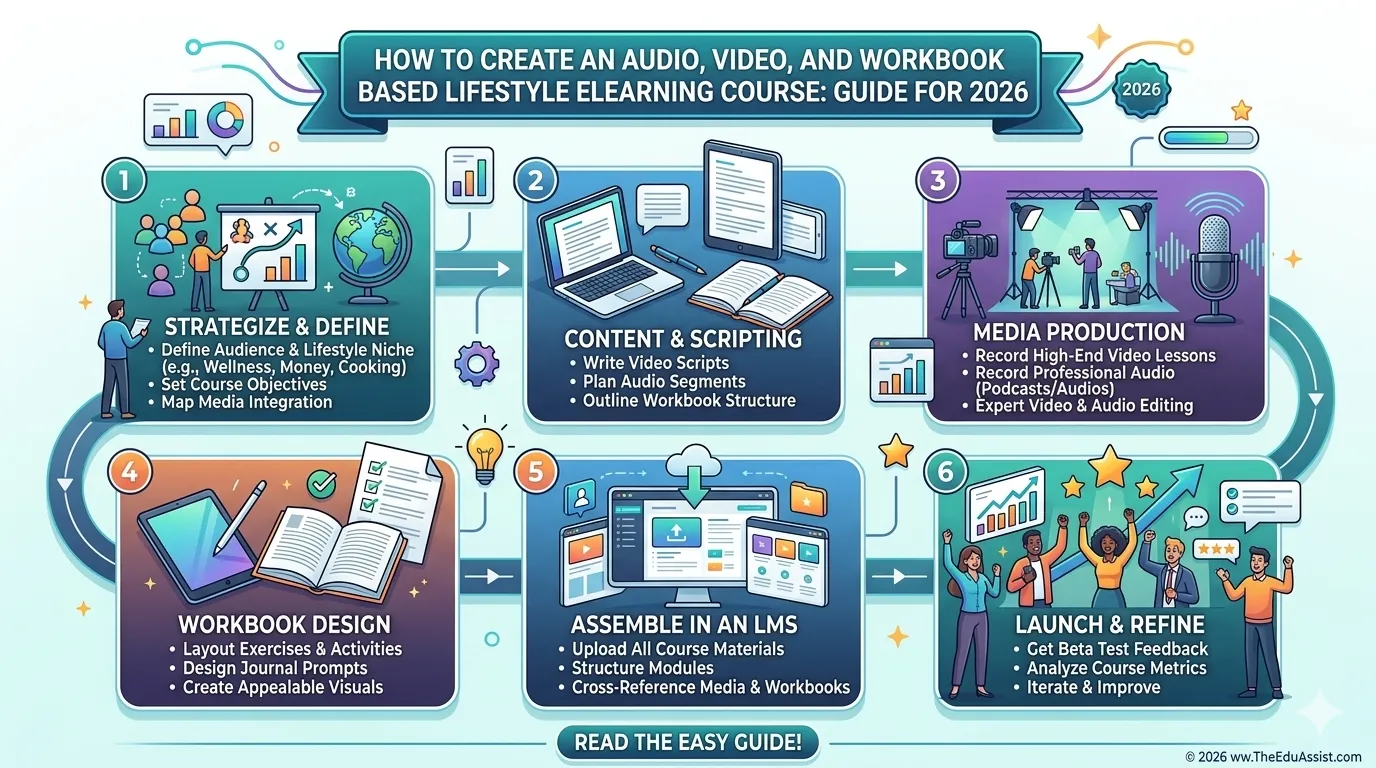 Process involved in creating lifestyle course in 2026