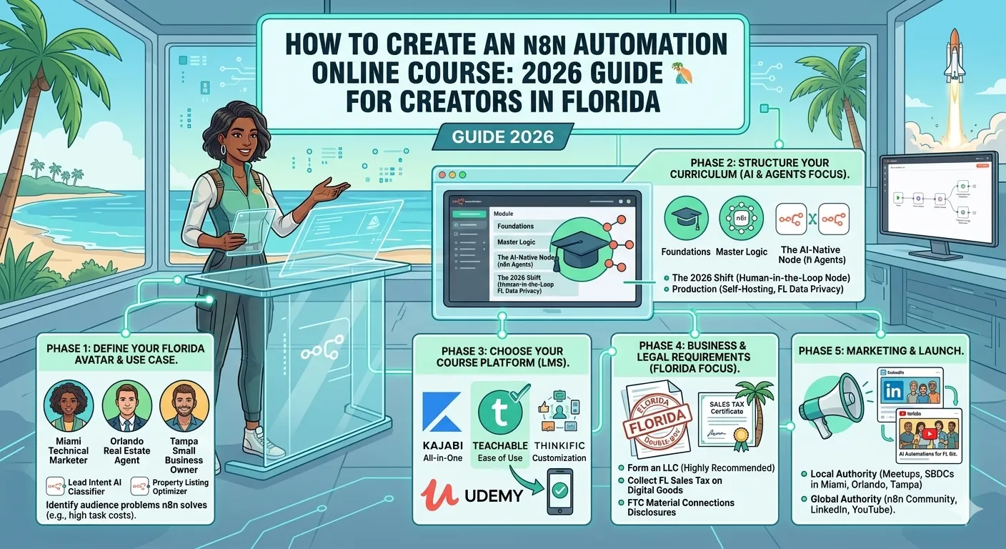 Instructional design process for n8n automation in Florida