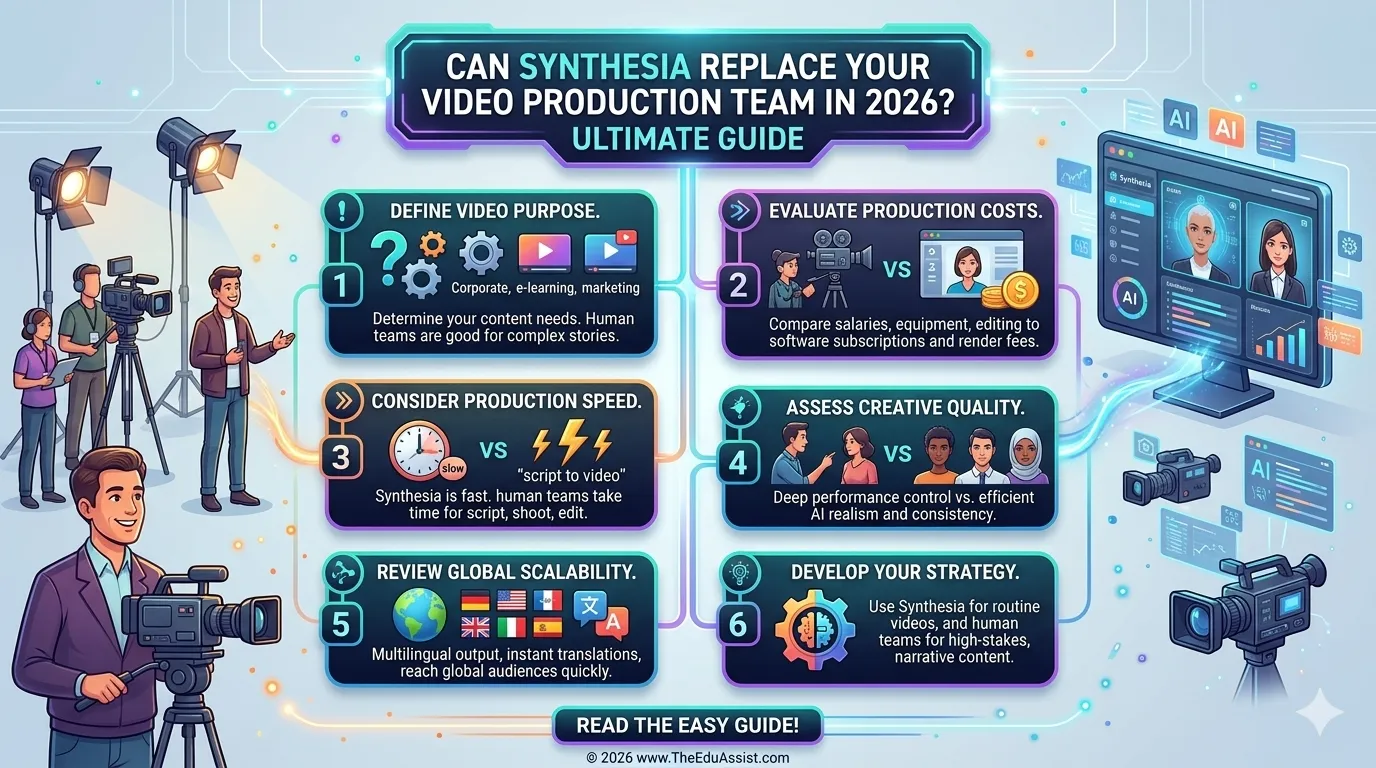 can synthesia replace video production team
