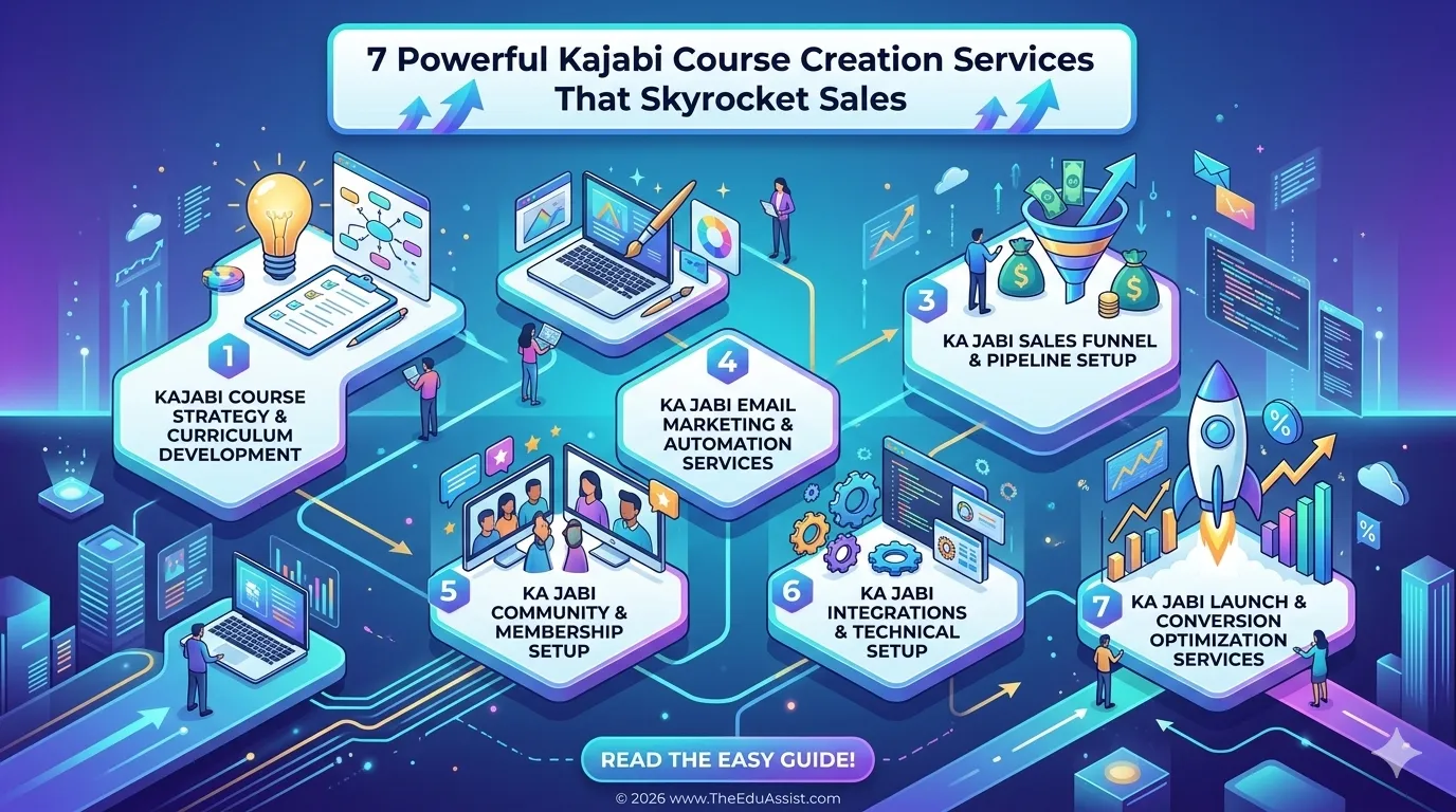 services that kajabi offers for course creation