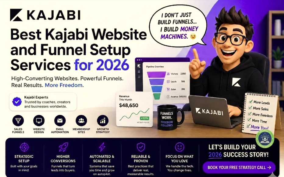 kajabi website and funnel