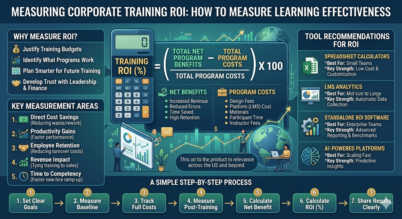 Corporate Training ROI Calculator: How to Measure Learning Effectiveness