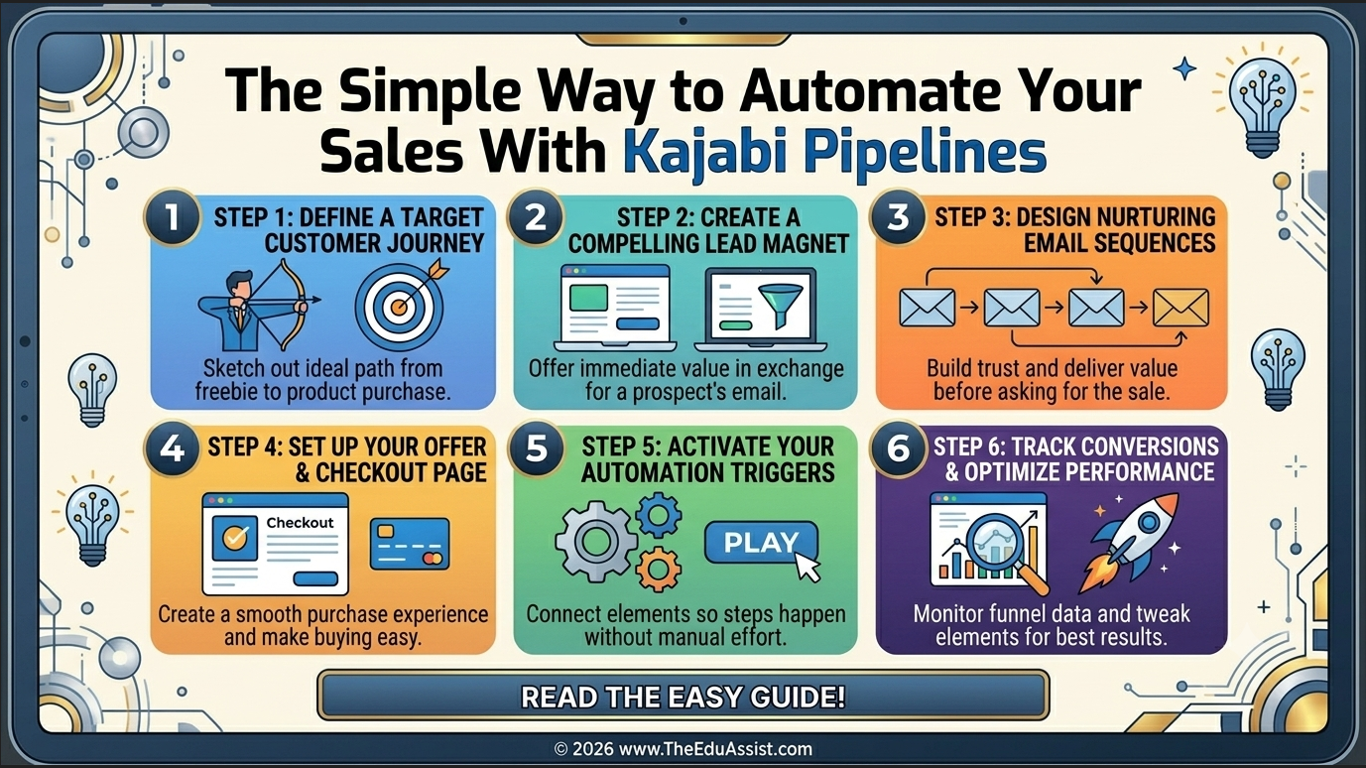 The Simple Way to Automate Your Sales With Kajabi Pipelines