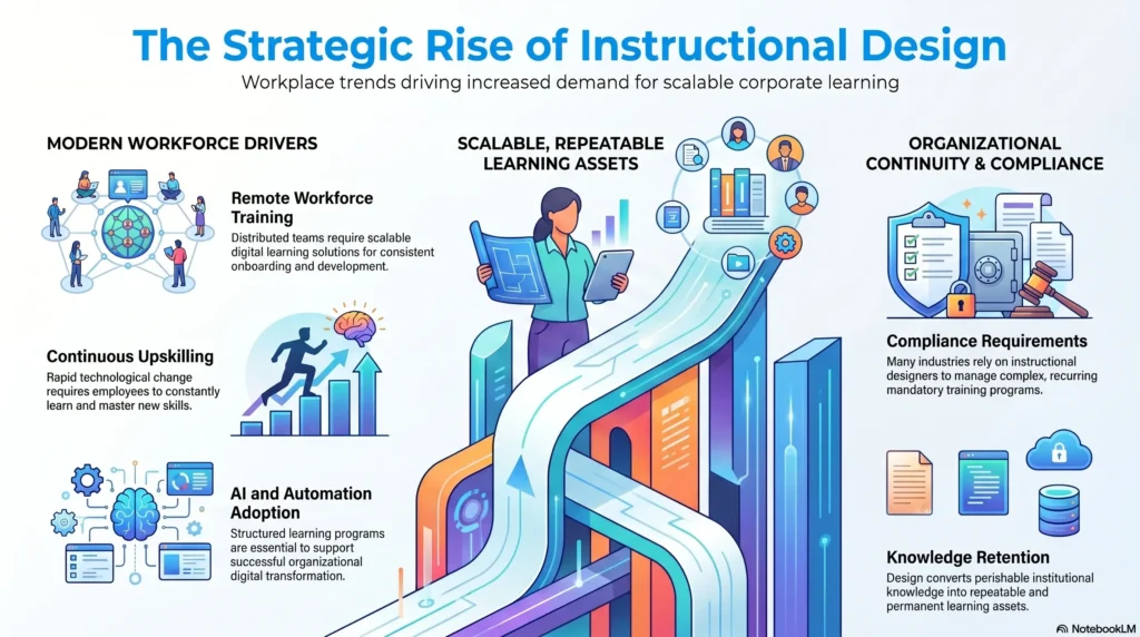 How instructional design has become so important for corporate learning landscape.